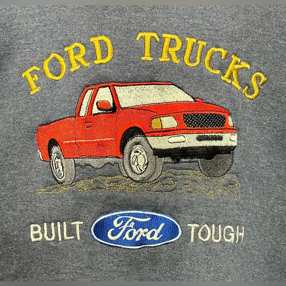 Vintage Ford Trucks Built Tough Crewneck Sweater XL USA - Picture 3 of 5